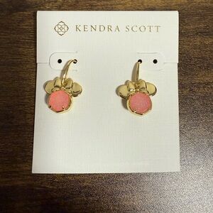 Kendra Scott Pink Drusy Minnie Mouse Earrings (Disney Collection)